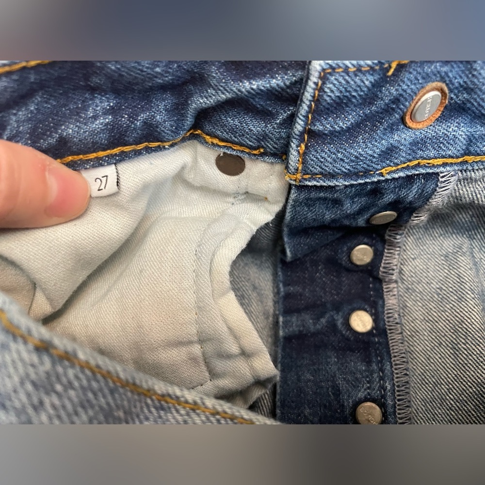 Boyish High Rise Blue Jeans - Picture 12 of 15